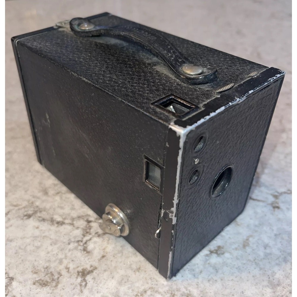 Vintage Parts Only Eastman Kodak Brownie No 2 Camera Box Film 120 Black As Is